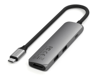 Satechi 4-in-1 USB-C Slim Multiport Adapter 4K USB-C, szary - 1358259 - zdjęcie 2
